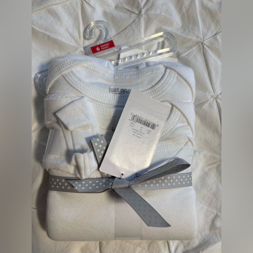 Carter's White Long-Sleeve Bodysuits